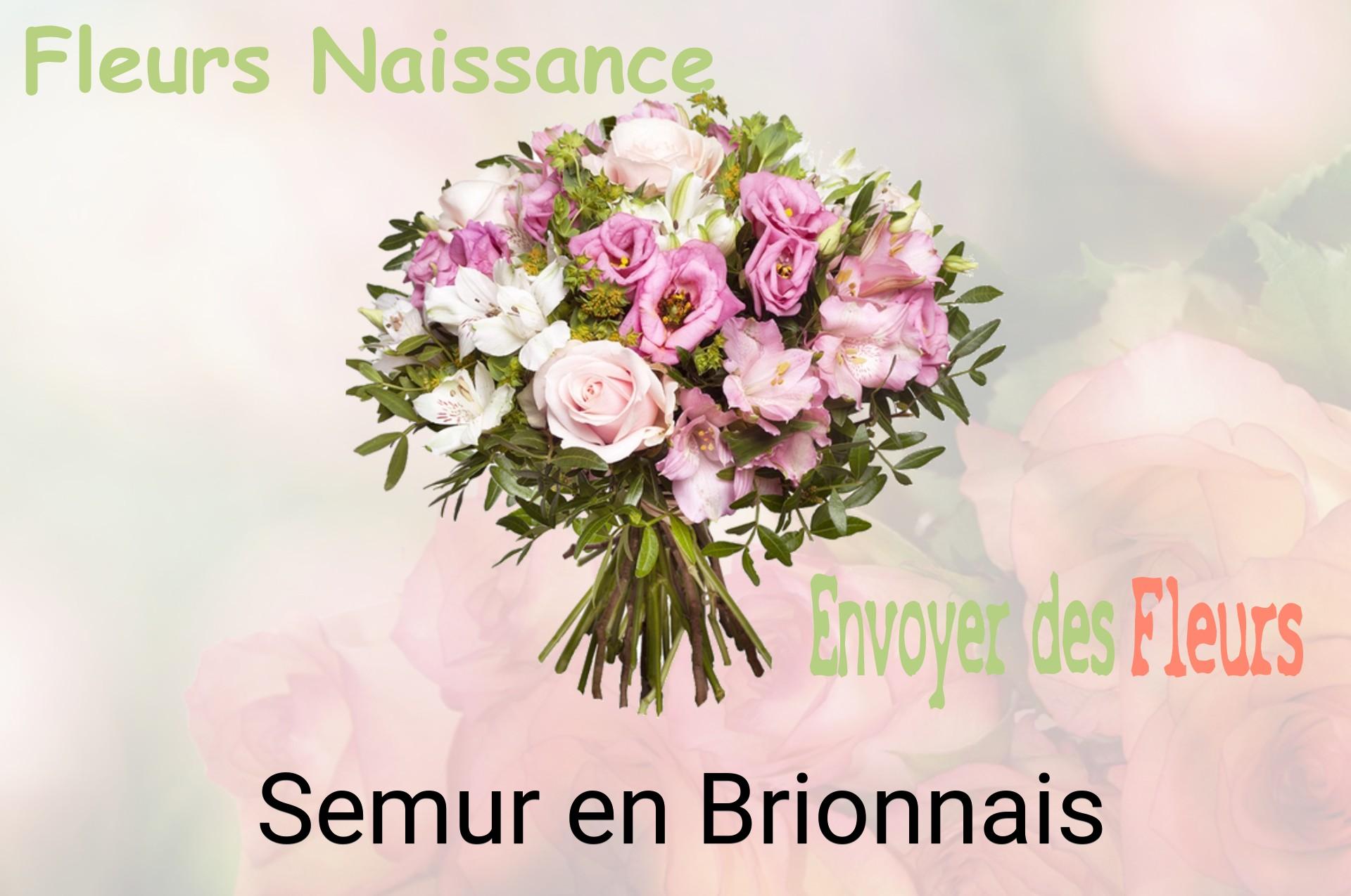 Bouquet de fleurs de naissance livré à Semur-en-Brionnais